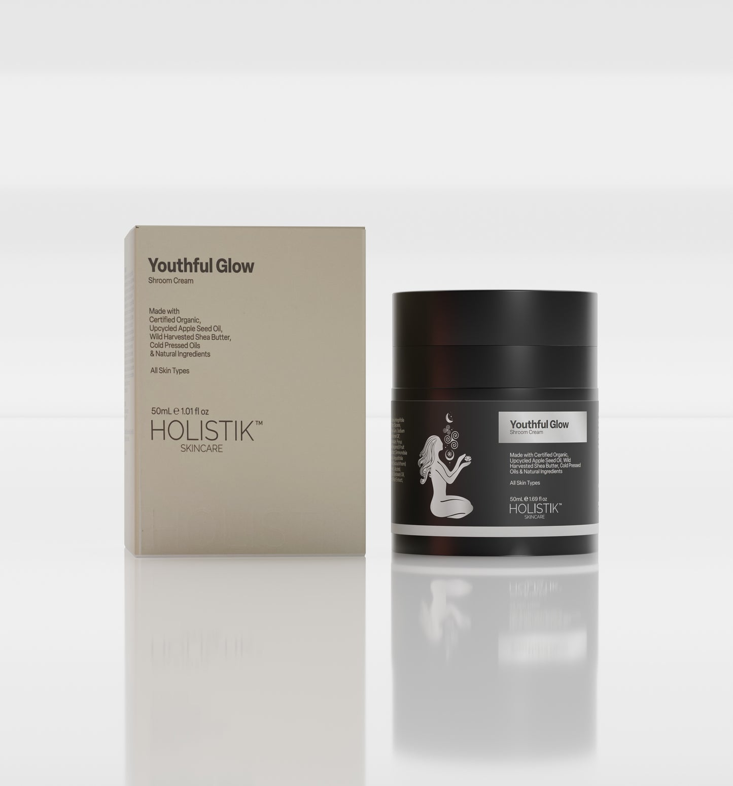 Youthful Glow Shroom Cream White Box