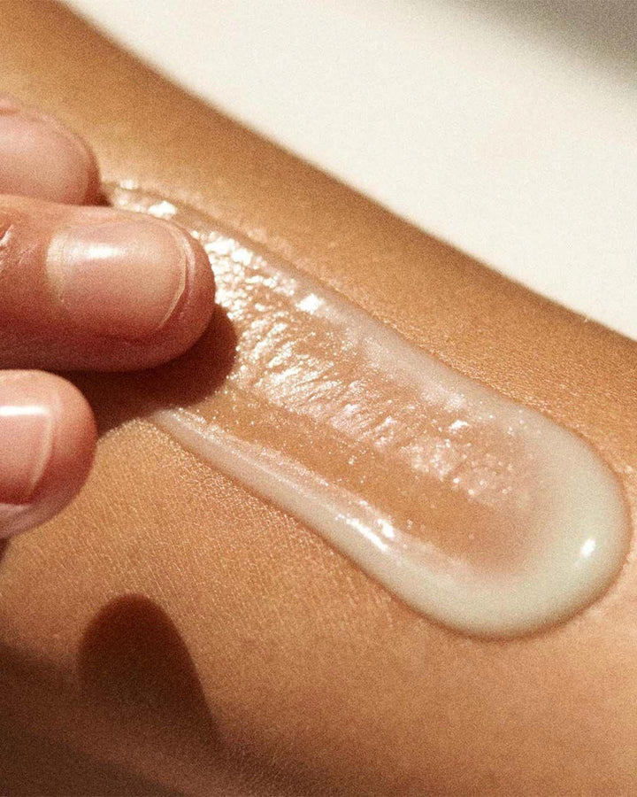 Close up of Gel Cleanser being applied to skin