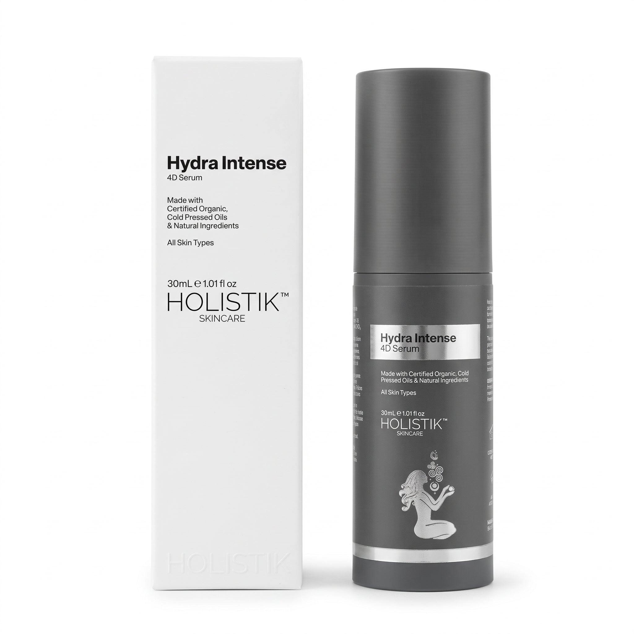 Holistik Skincare Hydra Intense 4D Hydrating Face Serum for Dehydrated and Dry Plump Dewy Skin