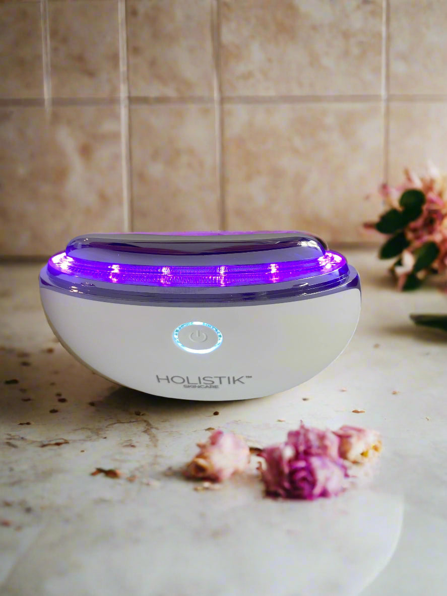 LED Light Therapy Gua Sha Facial Massage Tool - Holistik Skincare 