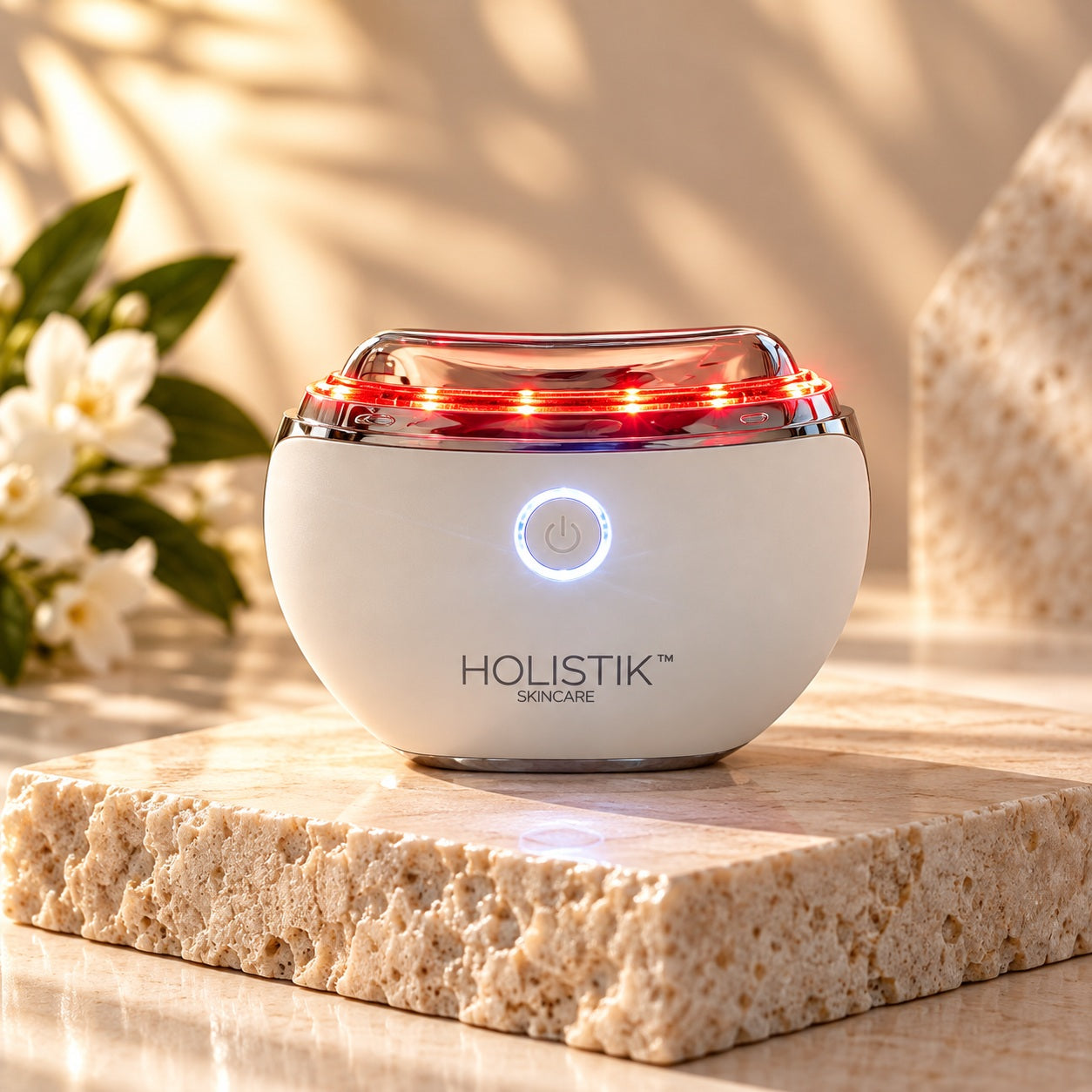 Holistik Skincare Luxury LED Gua Sha Face Skincare Massage Device Advanced Skin Rejuvenation at home