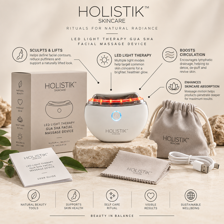 LED Light Therapy & Gua Sha Facial Device Holistik Skincare
Advanced Skin Rejuvenation At Home