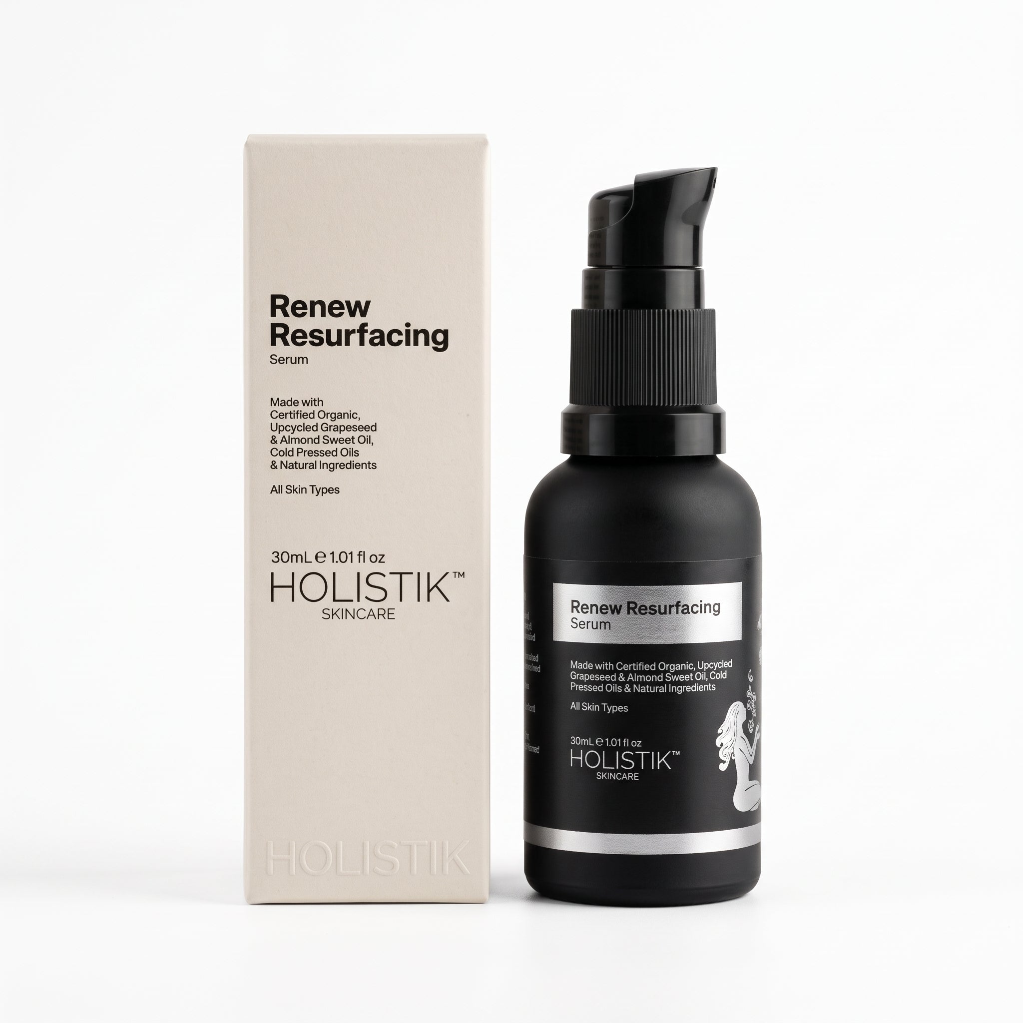 Holistik Skincare Renew Resurfacing Serum with 10% Glycolic Acid pigmentation dark spot correction