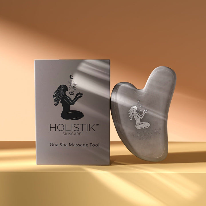 White jade gua sha facial massage tool for natural skincare routines in Australia and New Zealand