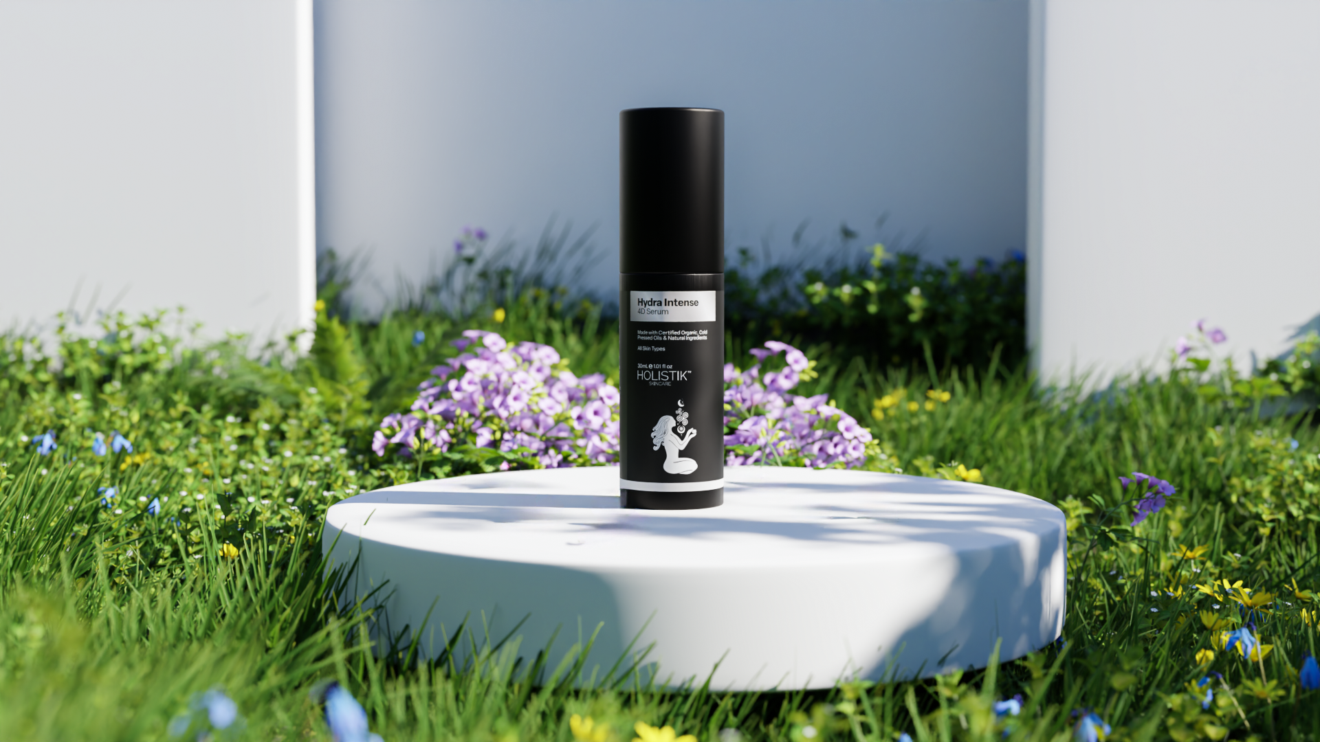 Hydra Intense 4D Serum Garden Scene