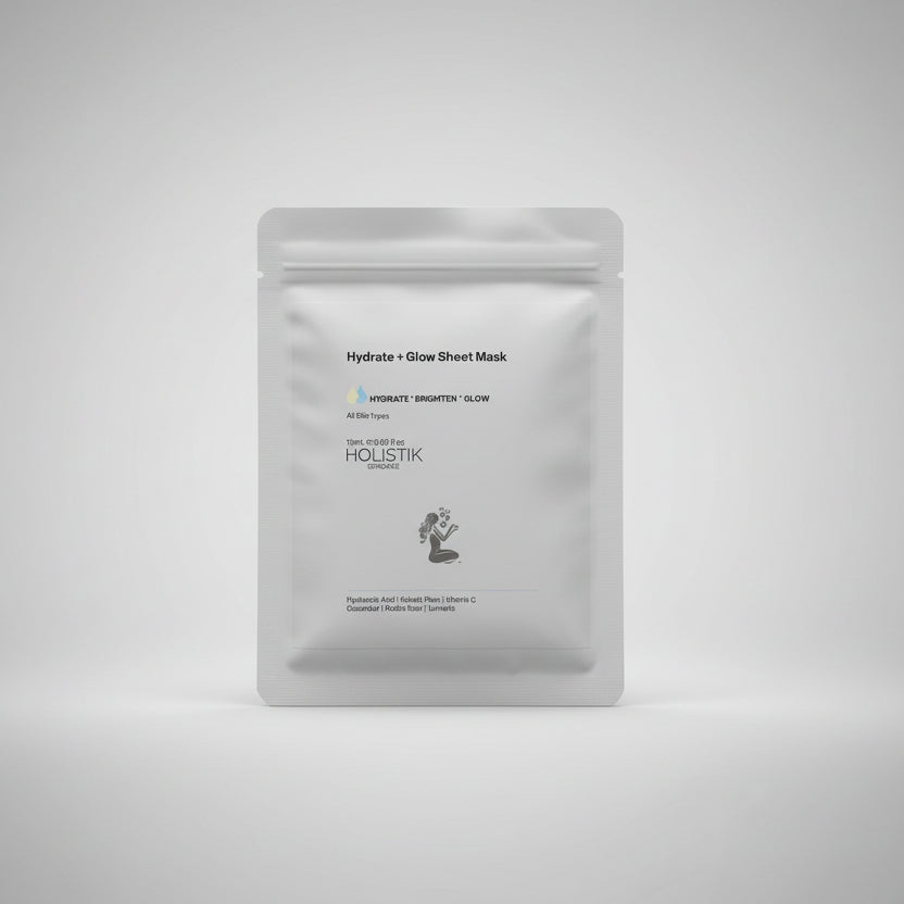 Hydrate and Glow Bamboo Sheet Mask hydrating face mask for instant dewy glow