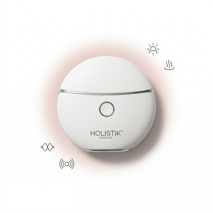 Holistik Skincare LED Light Therapy Gua Sha Facial Device skincare tool for radiant sculpted looking skin Australia