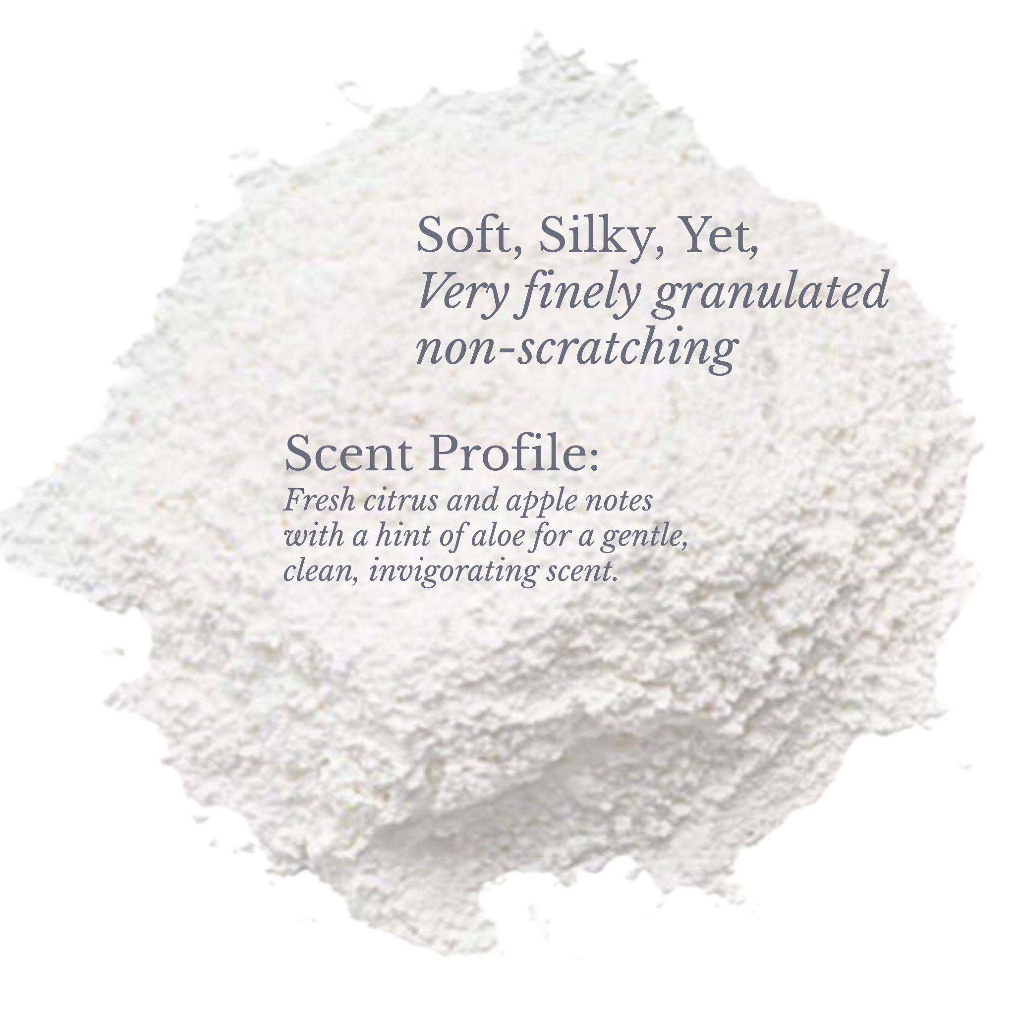 White Holistik Skincare Radiance C Microexfoliant with text describing its texture and scent profile on a white background