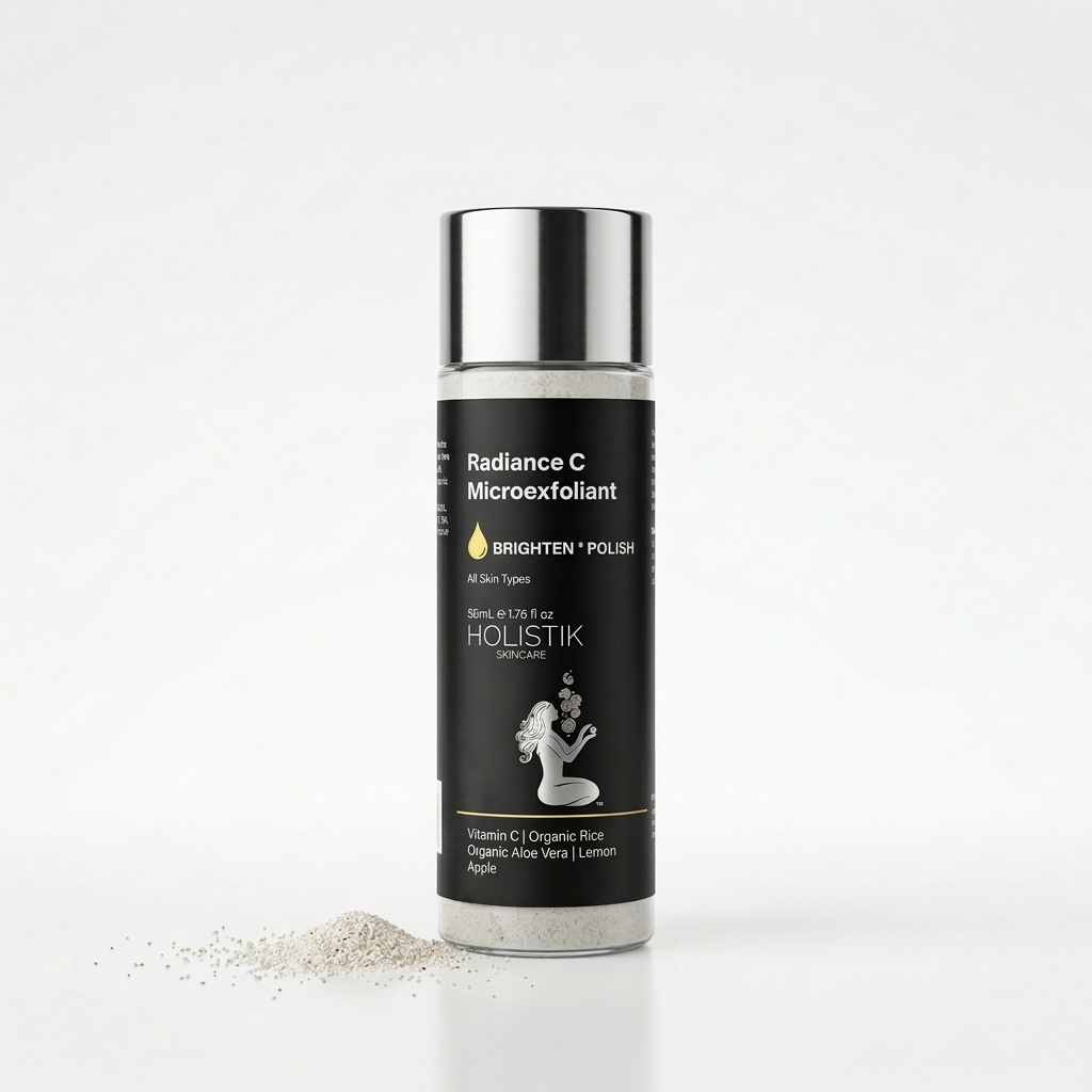 Holistik Skincare Radiance C Microexfoliant gentle vitamin C face exfoliant for smooth radiant skin Australia