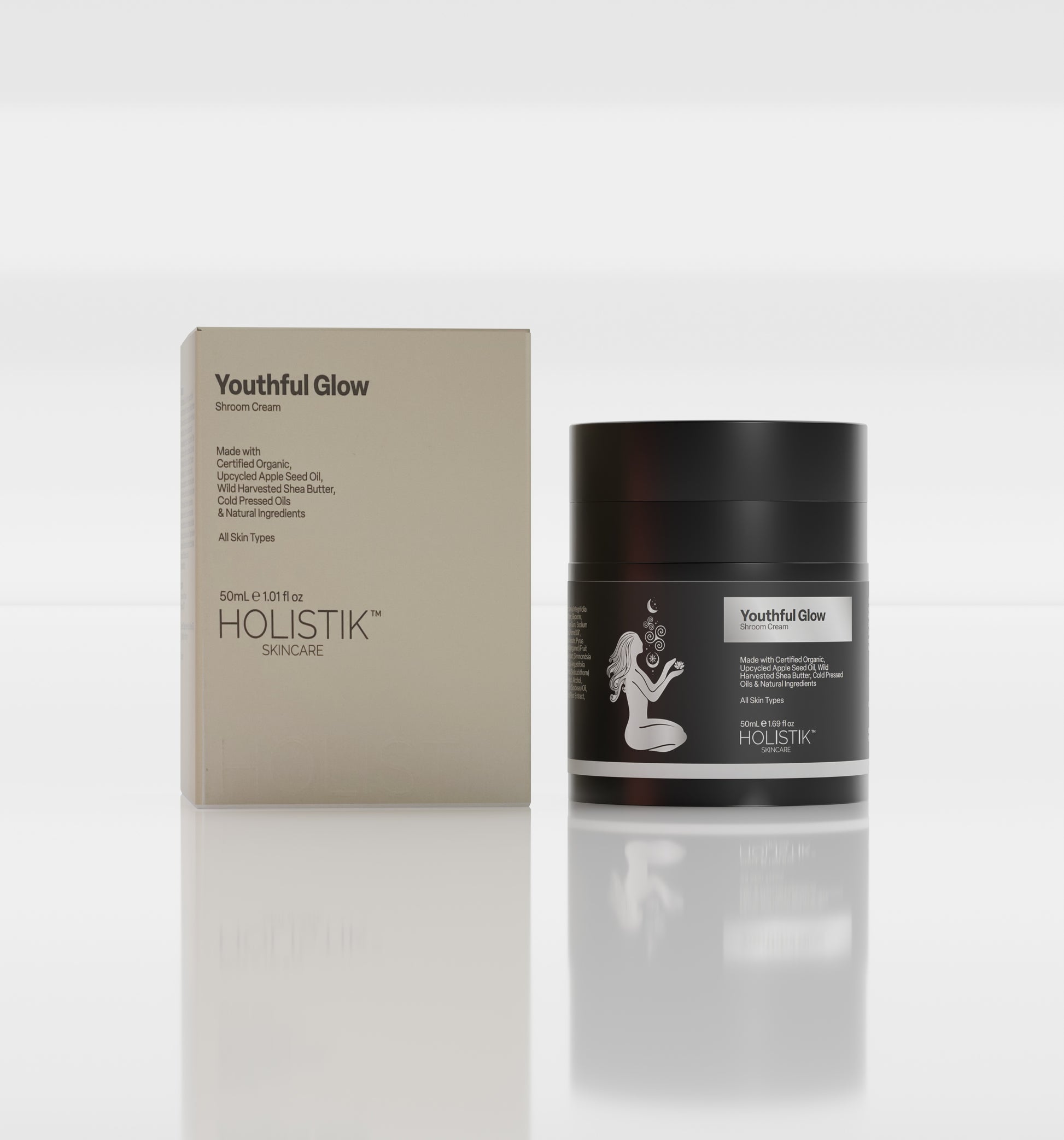 Youthful Glow Shroom Cream White Box
