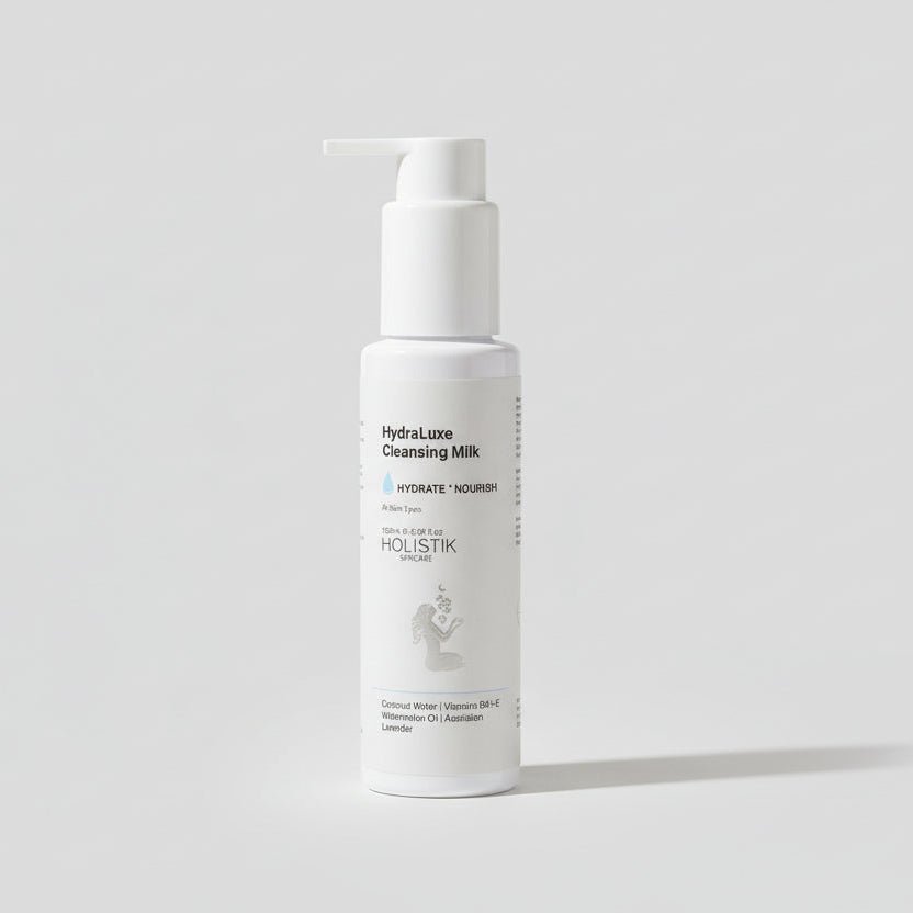 Holistik Skincare HydraLuxe Cleansing Milk hydrating gentle cleanser for dry sensitive mature skin Australia