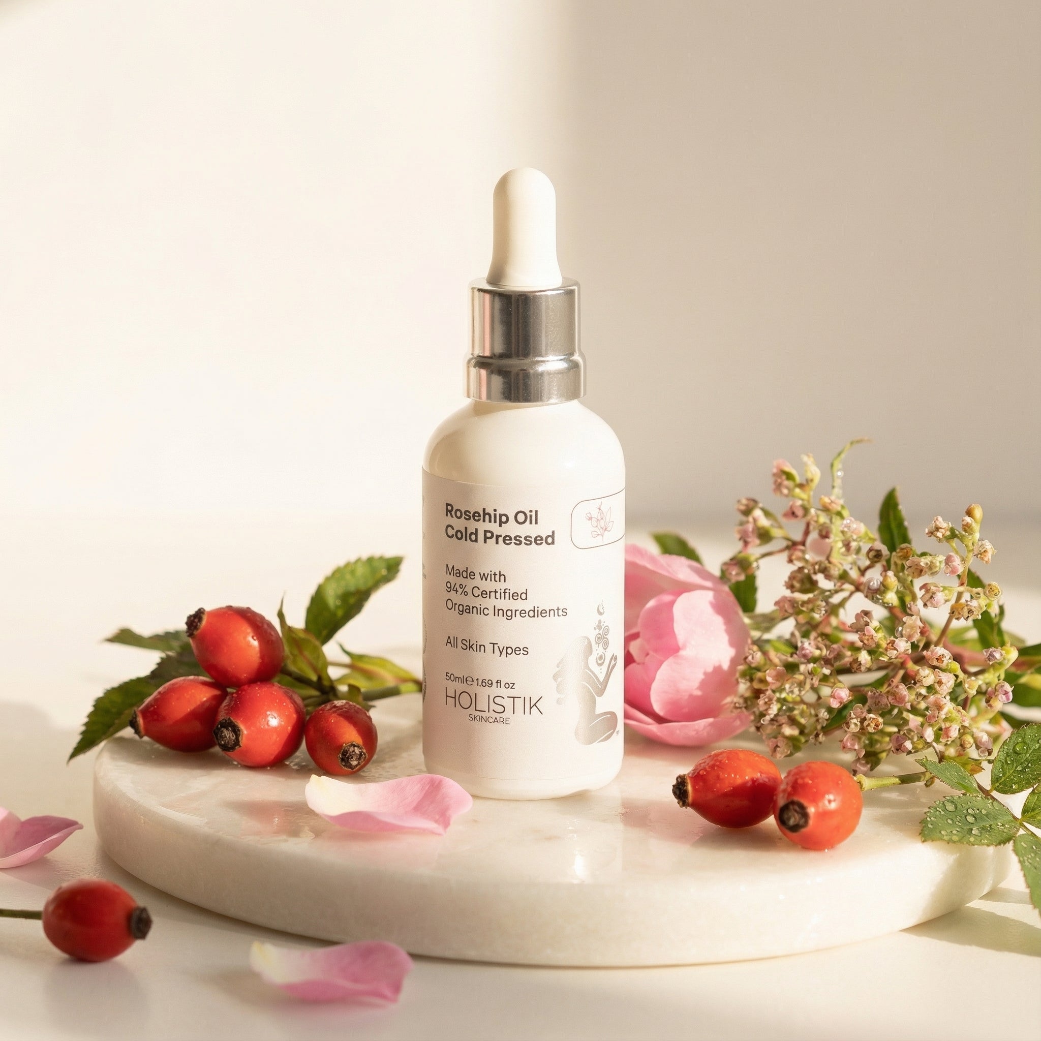 Organic Rosehip Hydrating Face Oil - Holistik Skincare
