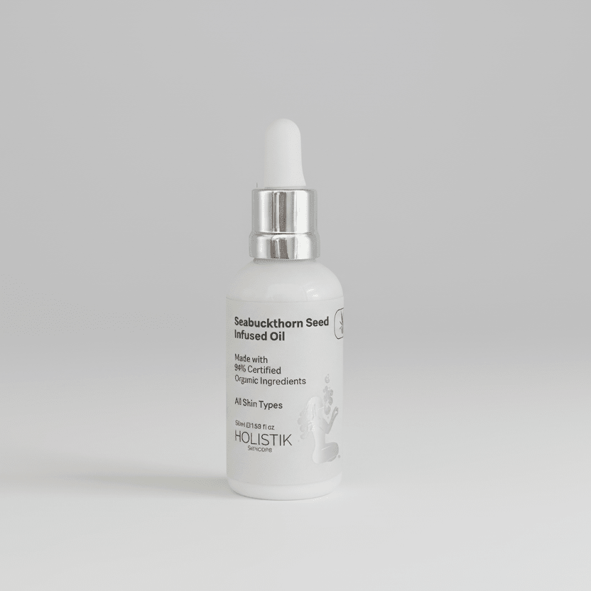 Holistik Skincare Seabuckthorn Botanical Face Oil organic omega rich facial oil for dry skin barrier glow Australia