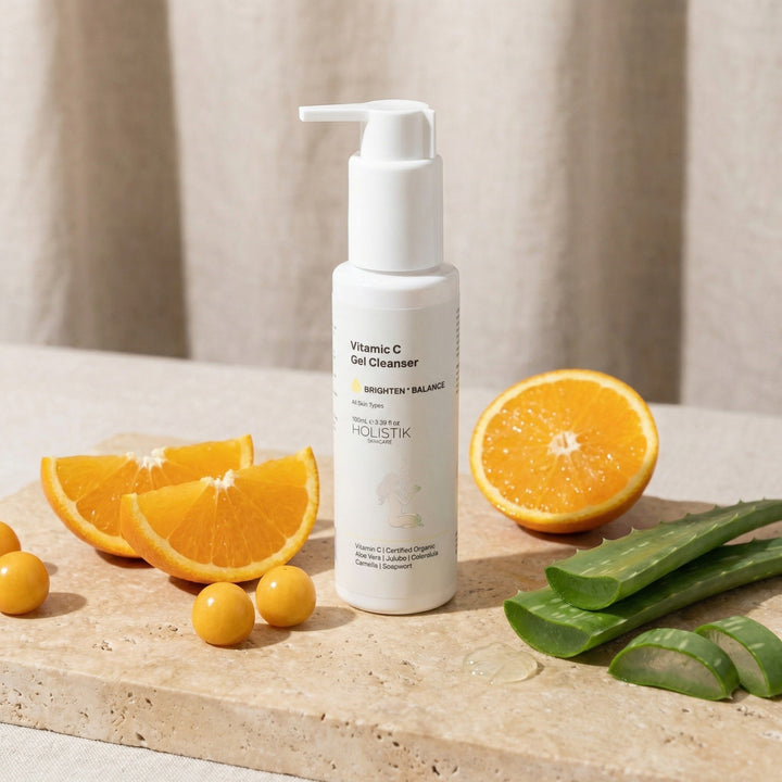 Vitamin C Gel Face Cleanser | Brightening - Holistik Skincare